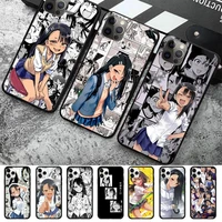 toplbpcs nagatoro san anime phone case for iphone 11 12 13 mini pro max 8 7 6 6s plus x 5 se 2020 xr xs funda case