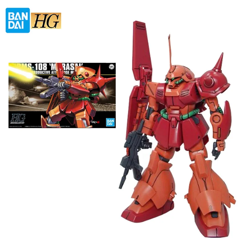 

Original Bandai Gundam Model kit HGUC 052 1/144 RMS-108 Marasai Plastic Mobile Suit Anime Action Figures Toys Gifts for Children