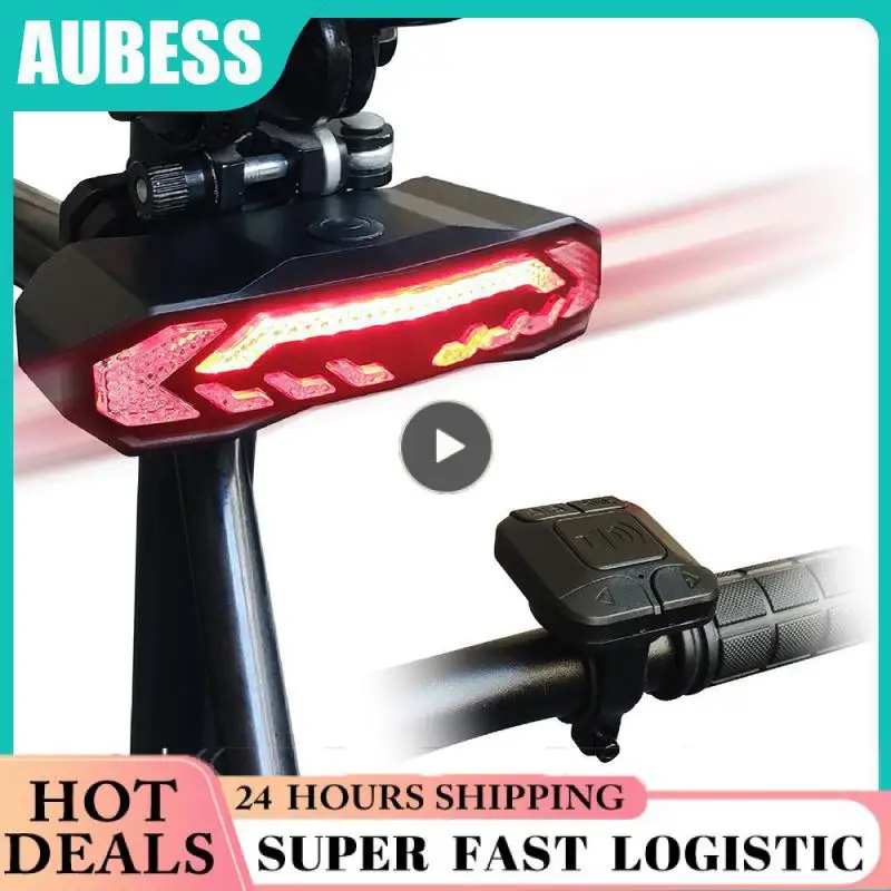 

Ultra-bright Steering Taillights 5 In 1 Intelligent Brake Induction Bike Lights Remote Control Bicycle Taillight Waterproof