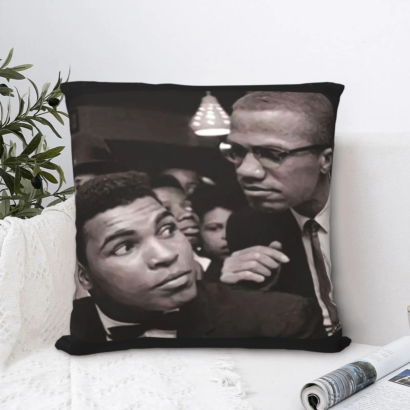 

Малкольм X с историей Али африканская Подушка Чехол для дивана мягкая подушка чехол с молнией для гостиной подушки наволочки для подушки Че...