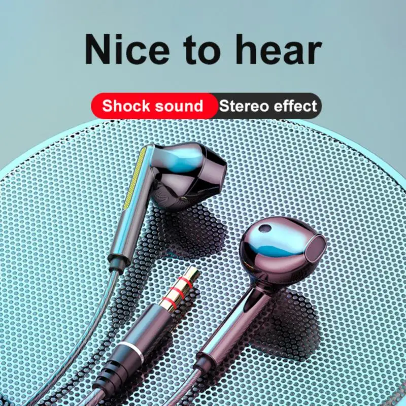 

M22 Heavy Bass In-ear Earphone Black/white In-ear Wired Earphone Noise Reduction Game Headphone Earphone Plastics Capacitive