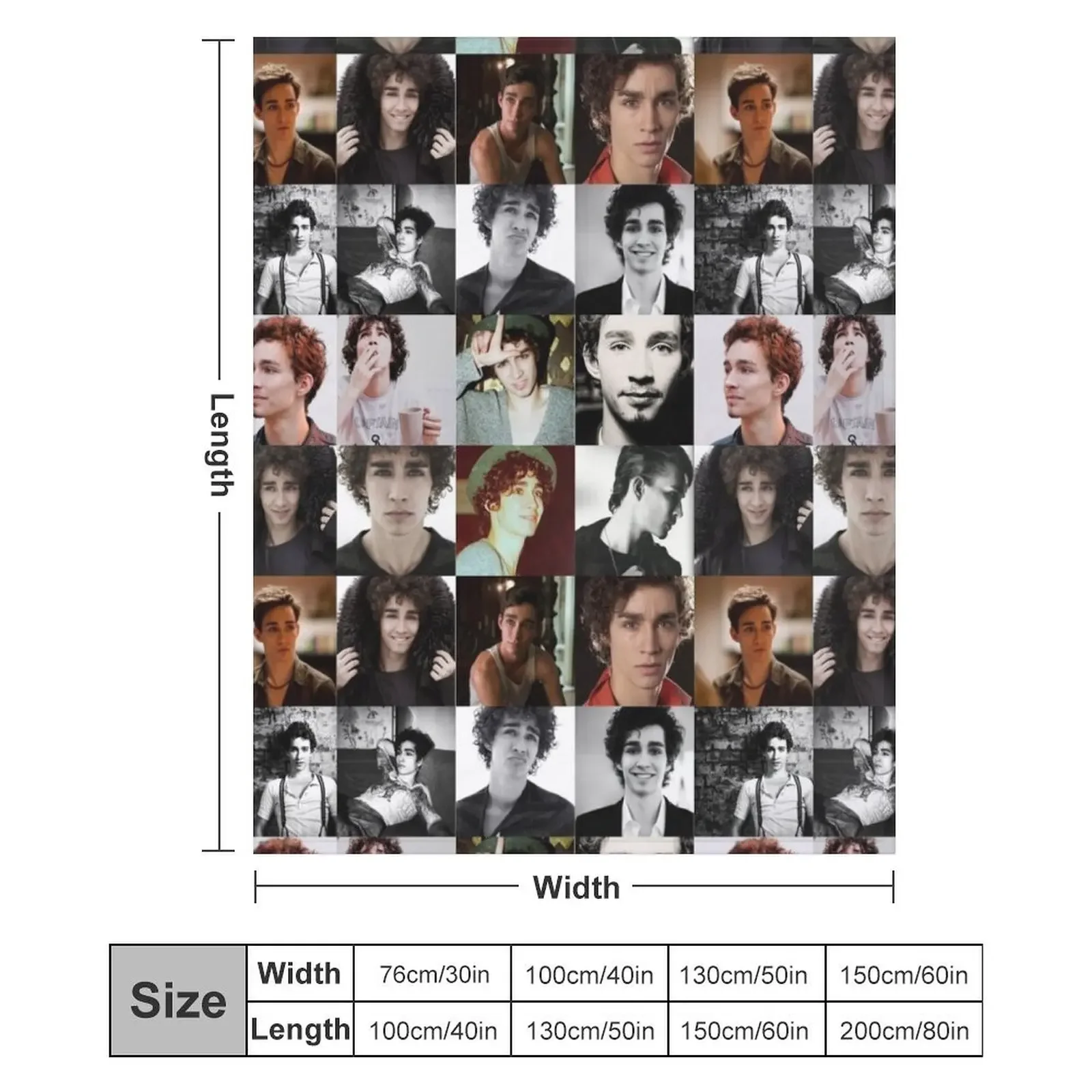 Одеяло Robert Sheehan Пляжное одеяло с мангой Одеяла меховыми краями