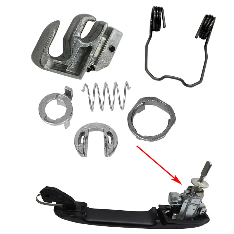 Комплект для ремонта цилиндра дверного замка для сиденья VW SHARAN ALHAMBRA FORD GALAXY, передняя левая и правая 6K0837205 6K0837206 7M0898083A Комплект для ремонта цилиндра дверного замка для сиденья VW SHARAN ALHAMBRA FORD GALAXY, передняя левая и правая 6K0837205 6K0837206 7M0898083A