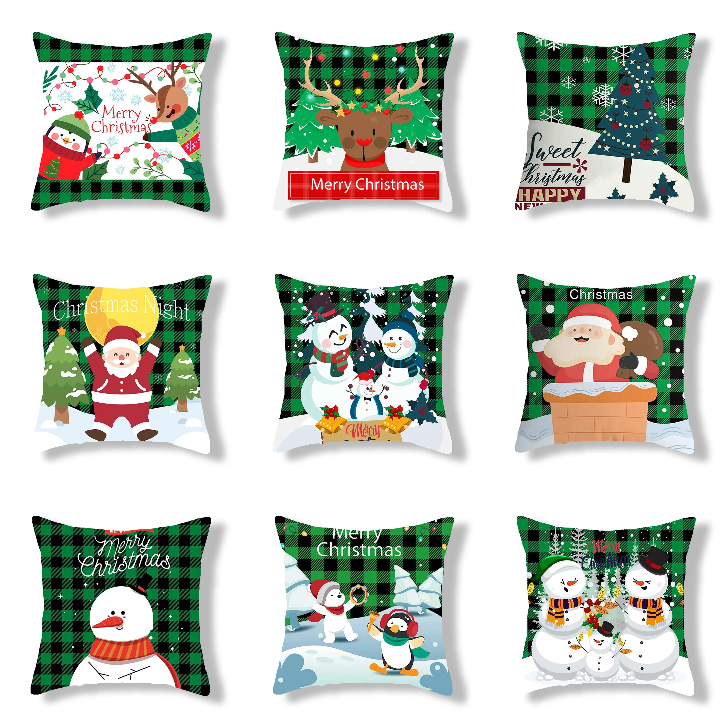 

Новинка, декоративная наволочка для дивана, стула, Рождества, Санта-Клауса