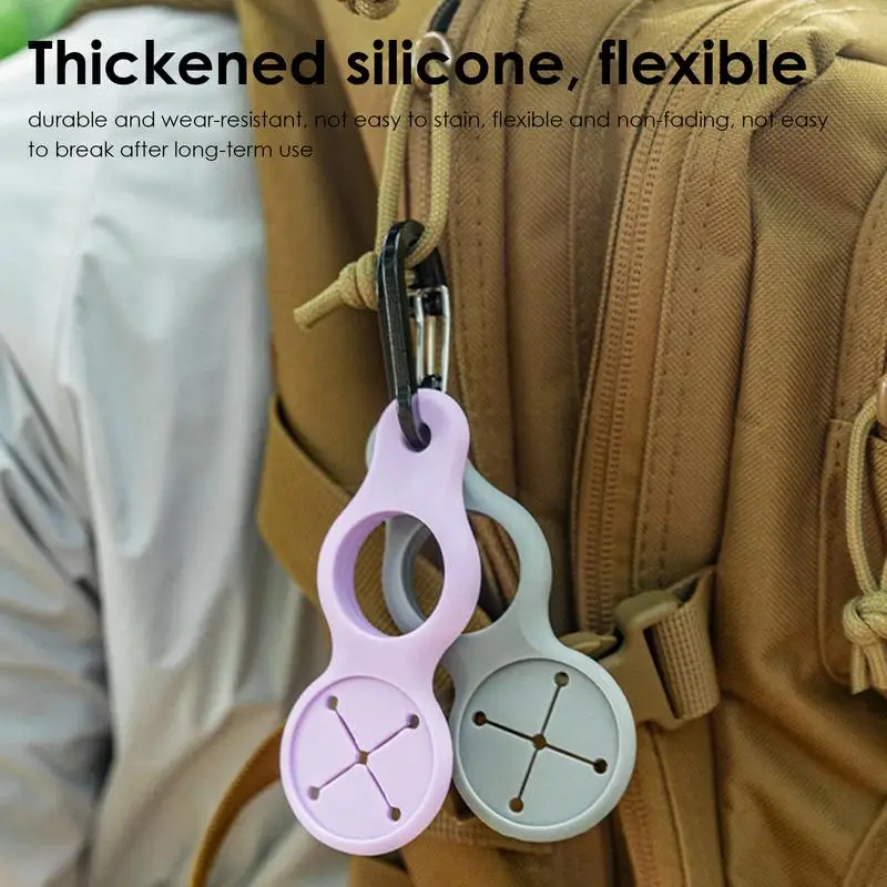 Силиконовая Пряжка для бутылки с водой карабин зажим держатель напитком крючок