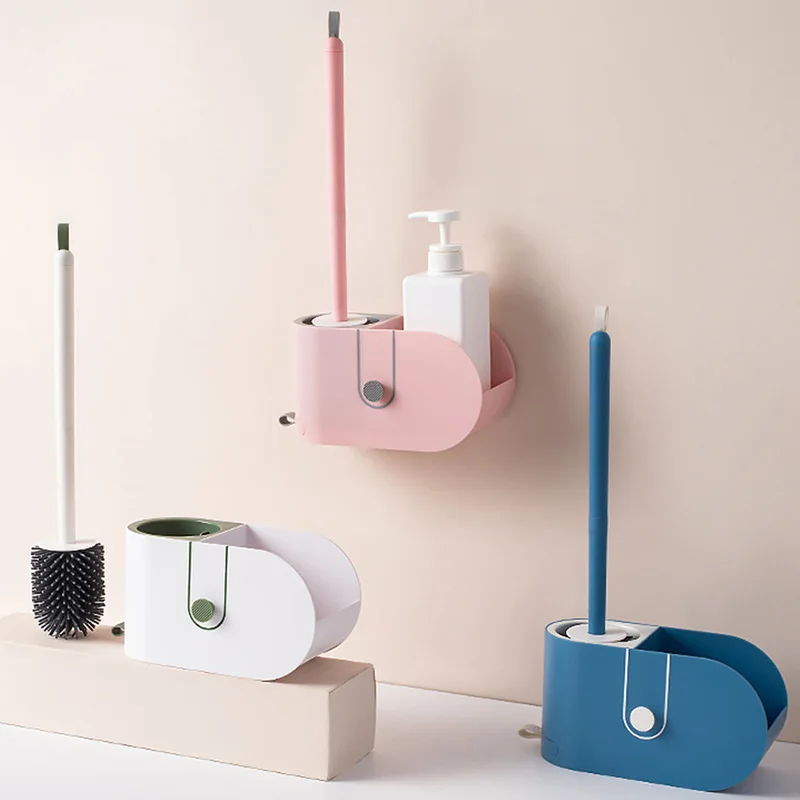 

Сменная Жидкая силиконовая щетка для туалета, настенные инструменты для чистки туалета, бытовая щетка для чистки, наборы аксессуаров для ва...