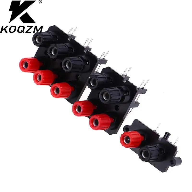 

2 4 6 Positions Bend Pin External Audio Jack Speaker Amplifier Banana Plug 4mm Socket Connector Screw Post Terminal Block