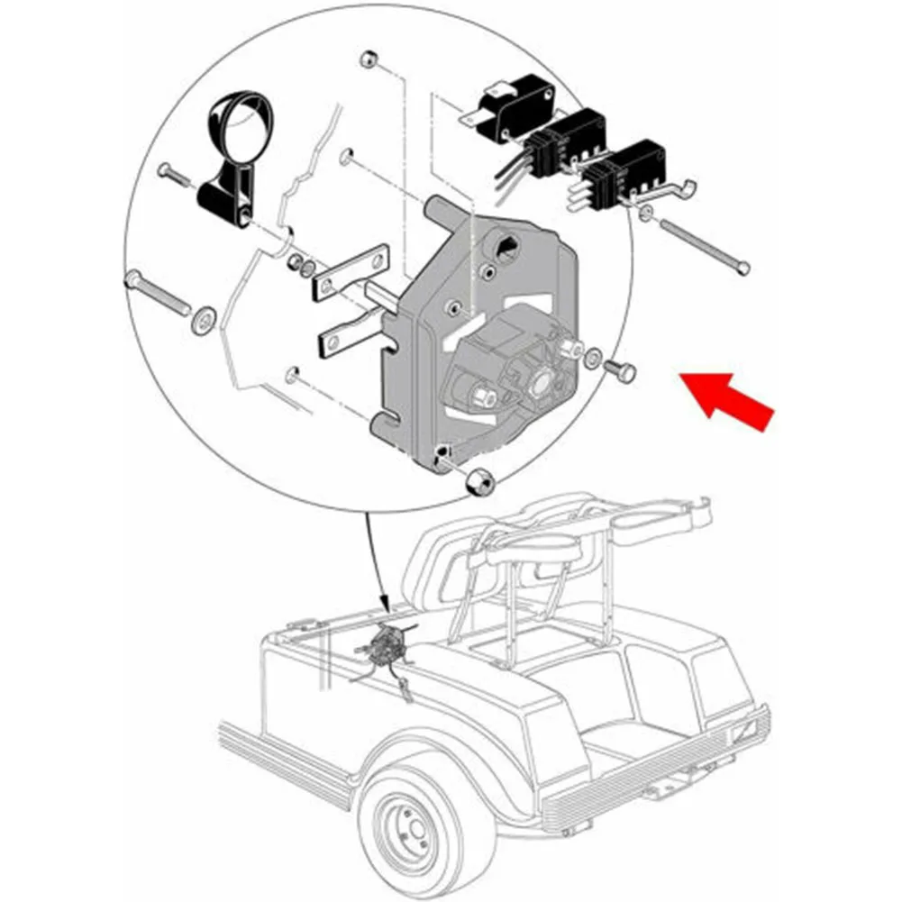 

Heavy Duty Forward & Reverse Switch For Club Car DS 96+ 48V Golf Cart 101753005 Brand New High Amp Forward Reverse Switch