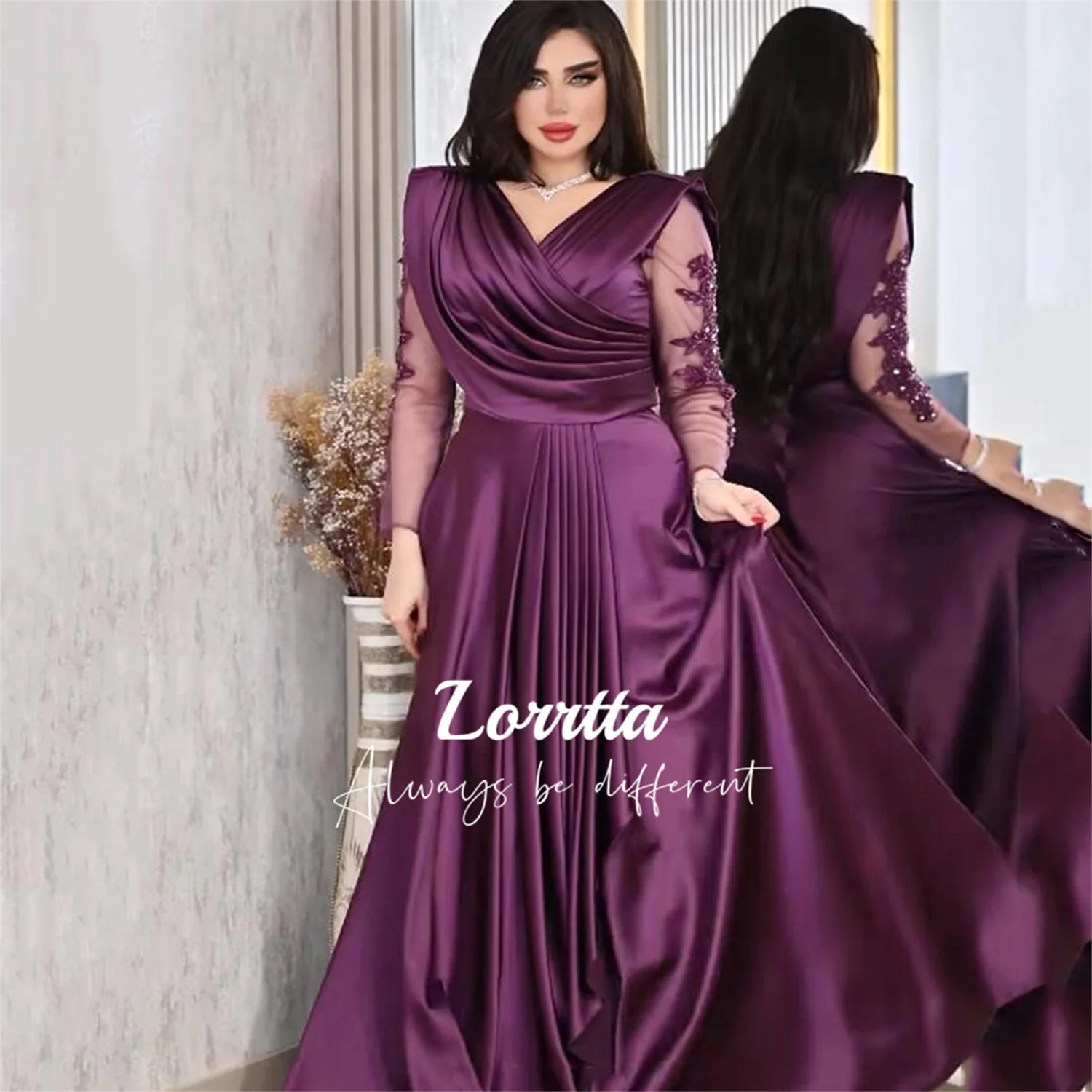 Вечернее платье CATHY WANG атлас черное