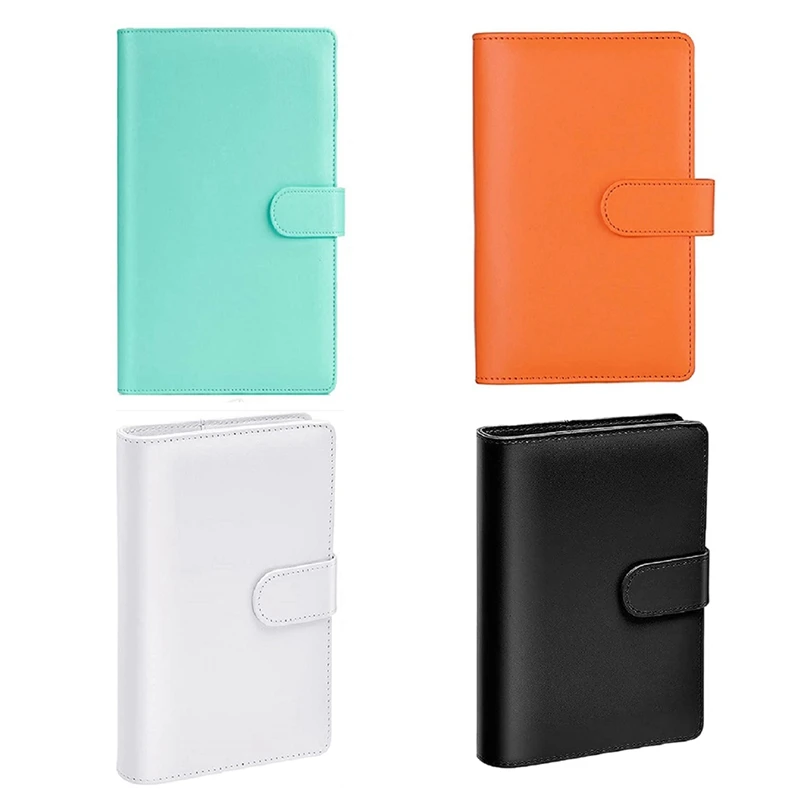 

A6 PU Leather Binder Budget Cash Envelopes Personal Organizer With 24 Binder Zipper Folders For Bill Planner