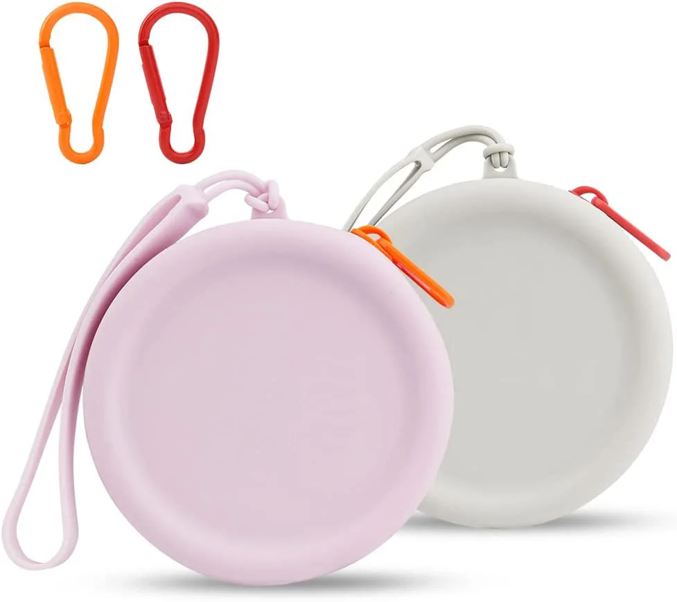 

Silicone Dog Treat Pouch Small Bag, Pet Walking Bag, Dog and Cat Pocket Size, Easy to Clean, Odorless, Zipper Design, 2Pcs