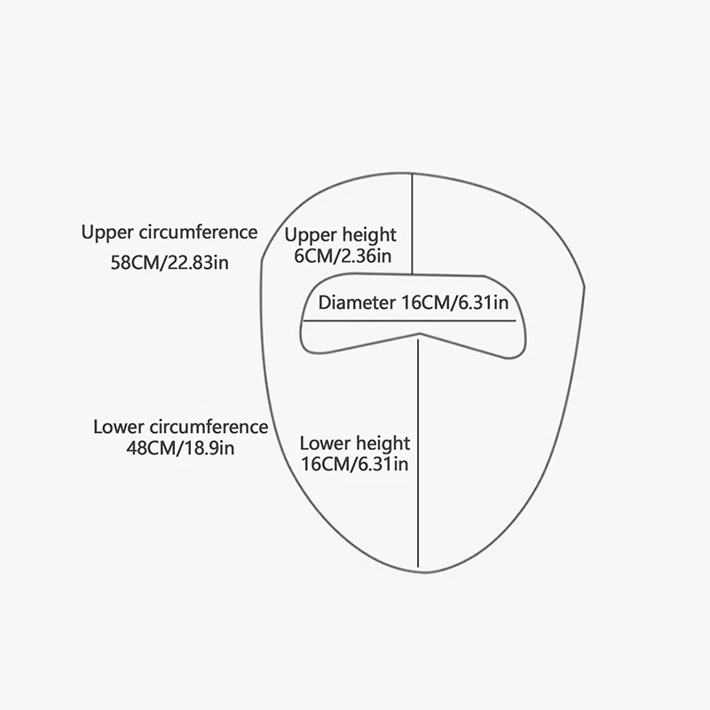 Ветрозащитная и теплая маска для лица верховой езды флисовая зимняя
