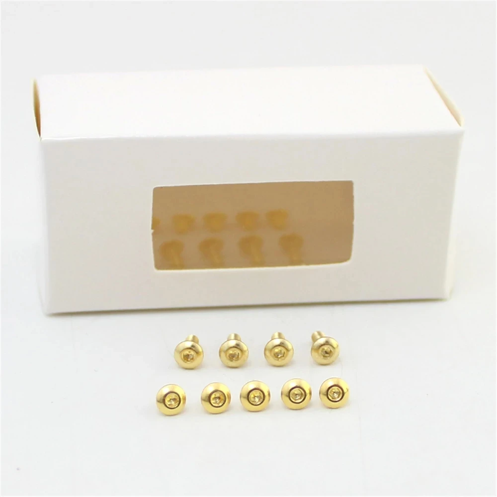 Золотистые винты SXK style 9 шт. для заготовки V4 коробка BB золотистые аксессуары из