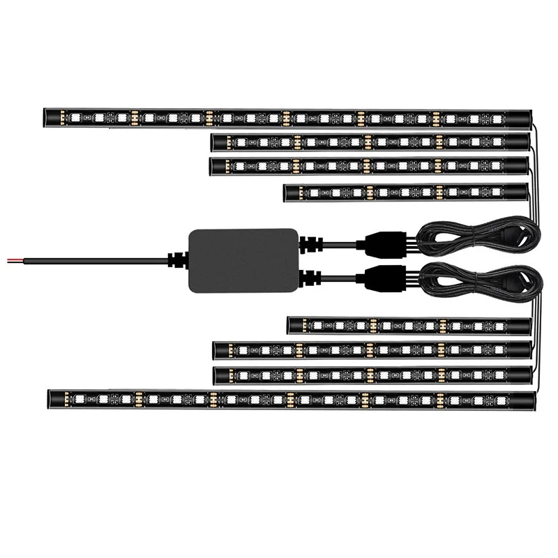 

Универсальная декоративная окружающая лампа для мотоцикла 5050, приложение SMD, управление звуком, RGB светодиодная автомобильная атмосферная лампа для мотоцикла, комплект ламп для мотоциклов