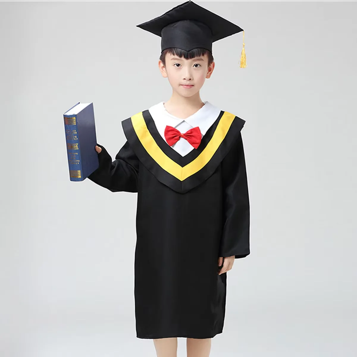 Kid Graduation Gown Bachelor Costume Primary Children's Day Performance  Dr. Clothing Graduated Bachelor Suits Dr. Cap Photogra (art.: 3920ce4fba021) - 3920ce4fba021