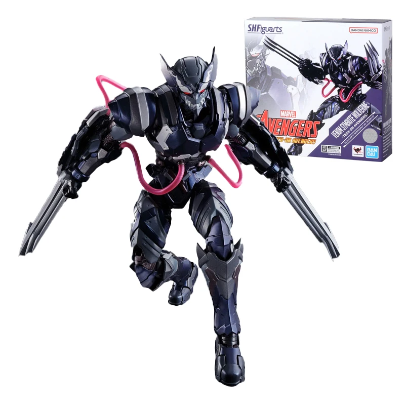 

Stock Original SHF VENOM SYMBIOTE WOLVERINE TECH-ON AVENGERS Anime Figure Model Collecile Action Toys
