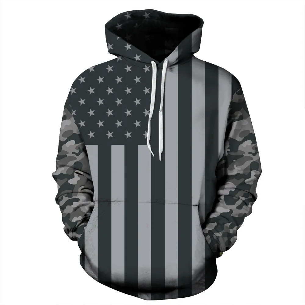 

Flag 3D Printed Hoodies for Men Women Casual Long Sleeve Loose Hoodie Pullover Hooded Sweatshirt Streetwear