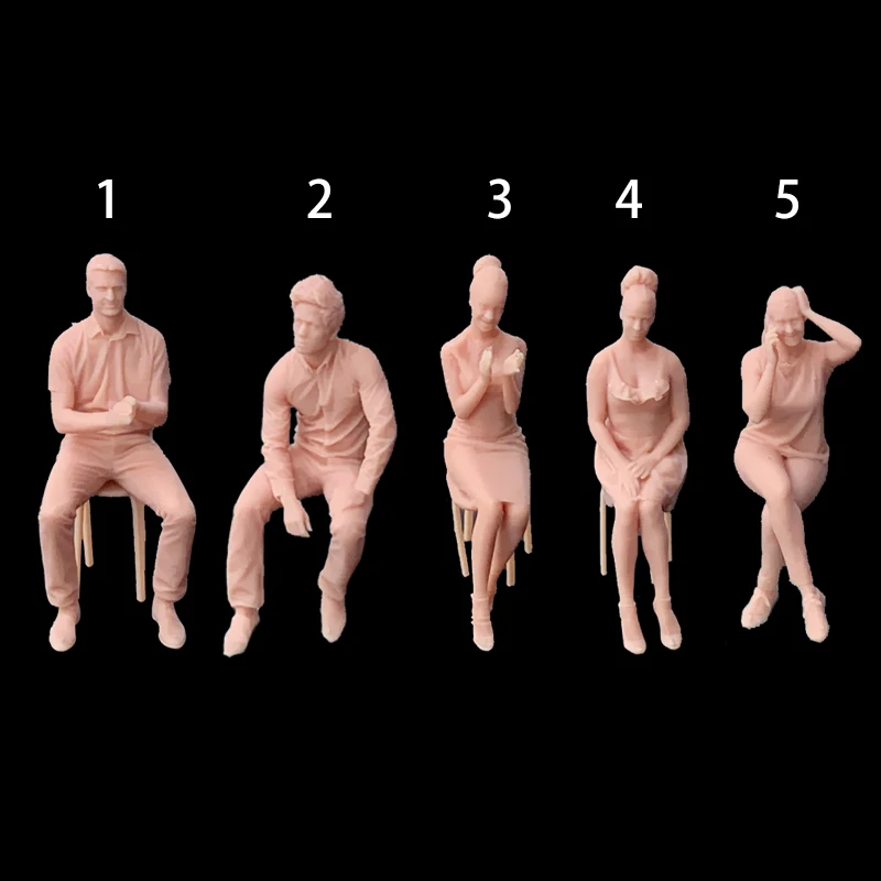 1:64 Миниатюрная игрушка в положении сидения 1/43 мужчины женщины играют игры модель