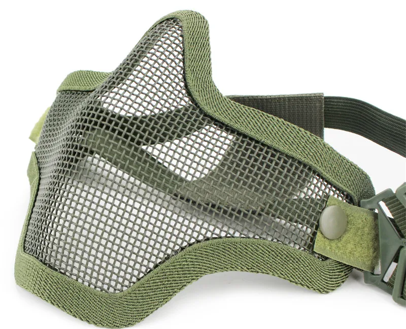 Тактические полумаски V1 DUAL-BAND для страйкбола низкоуглеродистая стальная сетка CS