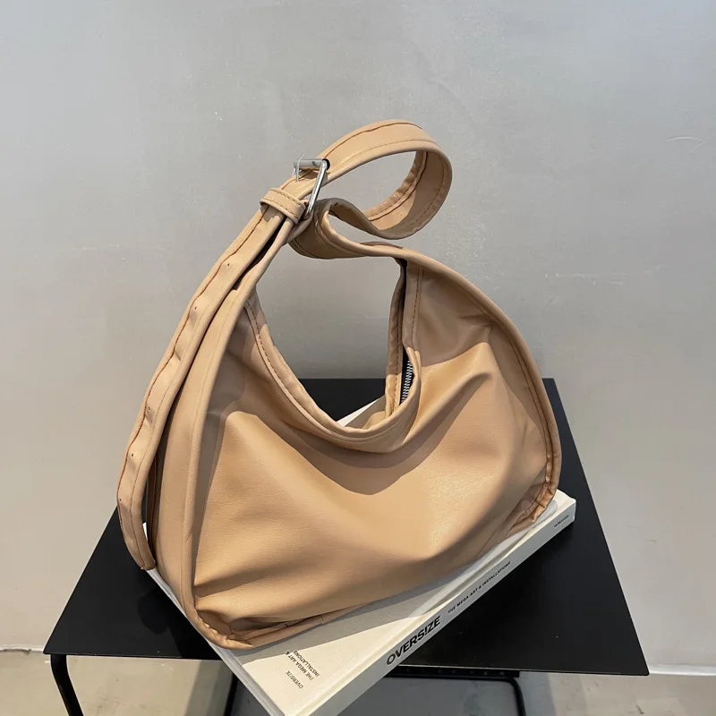 

Pu Leather Women's Shoulder Bag Vintage Totes Designer Handbag Fashion Solid Color Messenger Bags for Women Ladies Crossbody