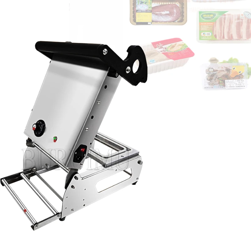 

Commercial Lock Fresh Box Sealing Machine Takeaway Disposable Lunch Steak Cooked Packing Maker