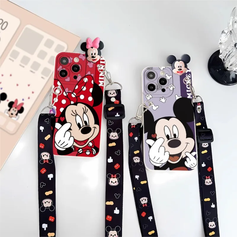 Фото Детский чехол для телефона Disney с Микки и Минни для Samsung Galaxy A37 A50 A51 A52 A53 A54 A55 A56 A57 A71 A73 A81 A91, защитный чехол №4