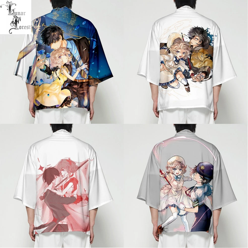 Изобретенные Топы Merch японское кимоно хаори юката косплей Женская/Мужская