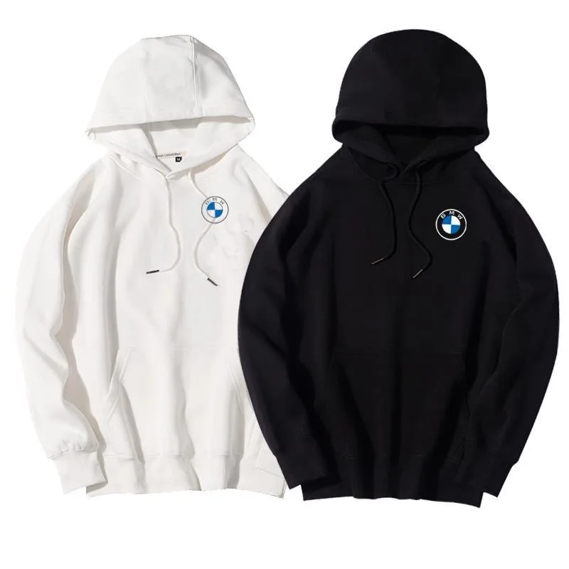 

The latest official flagship store free shipping sweater men's BMWs hooded loose fleece sweater printed logo coat clothes trend