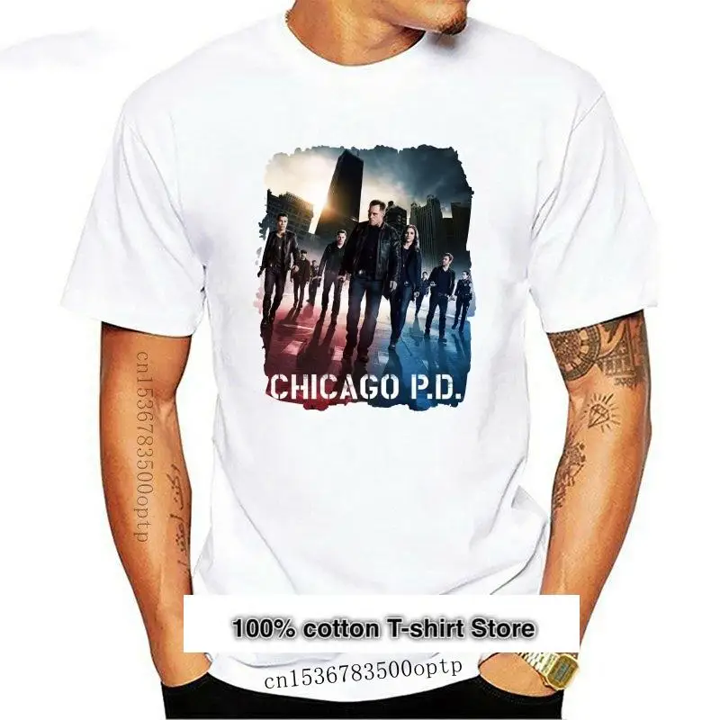 

Новая летняя Базовая повседневная короткая хлопковая Футболка Chicago Pd