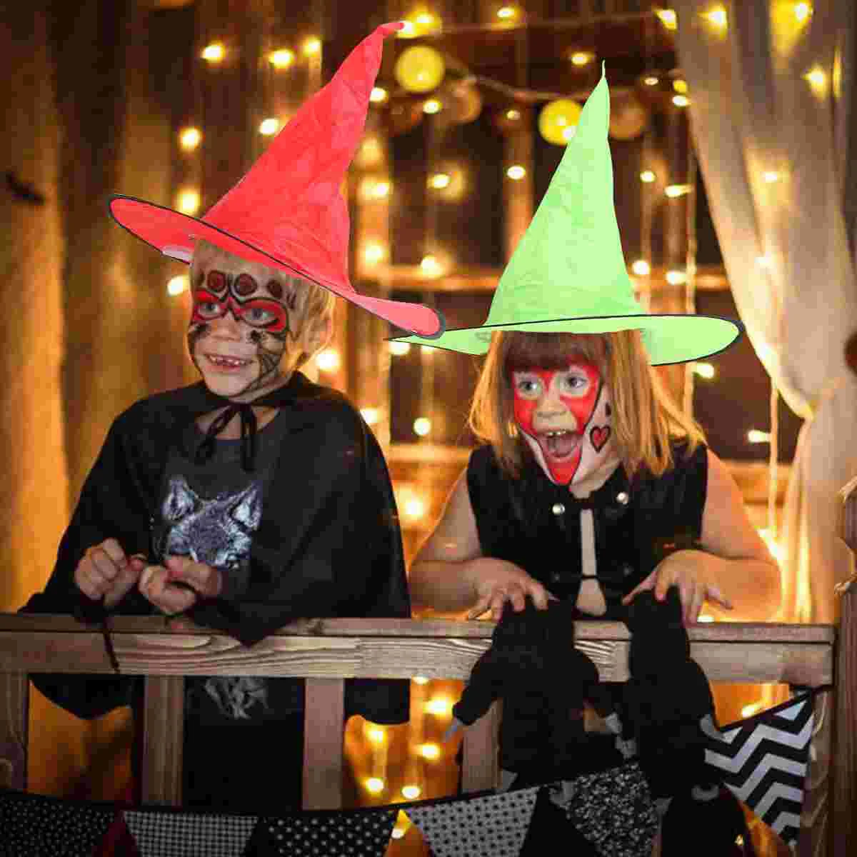 

Witch Hatparty Decord Lightcosplay Cap Costumes Headwear Accessory Costume Props