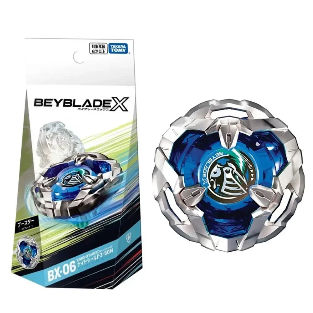 Оригинальный Takara Tomy Beyblade X BX-06 Booster Knight Shield 3-80N