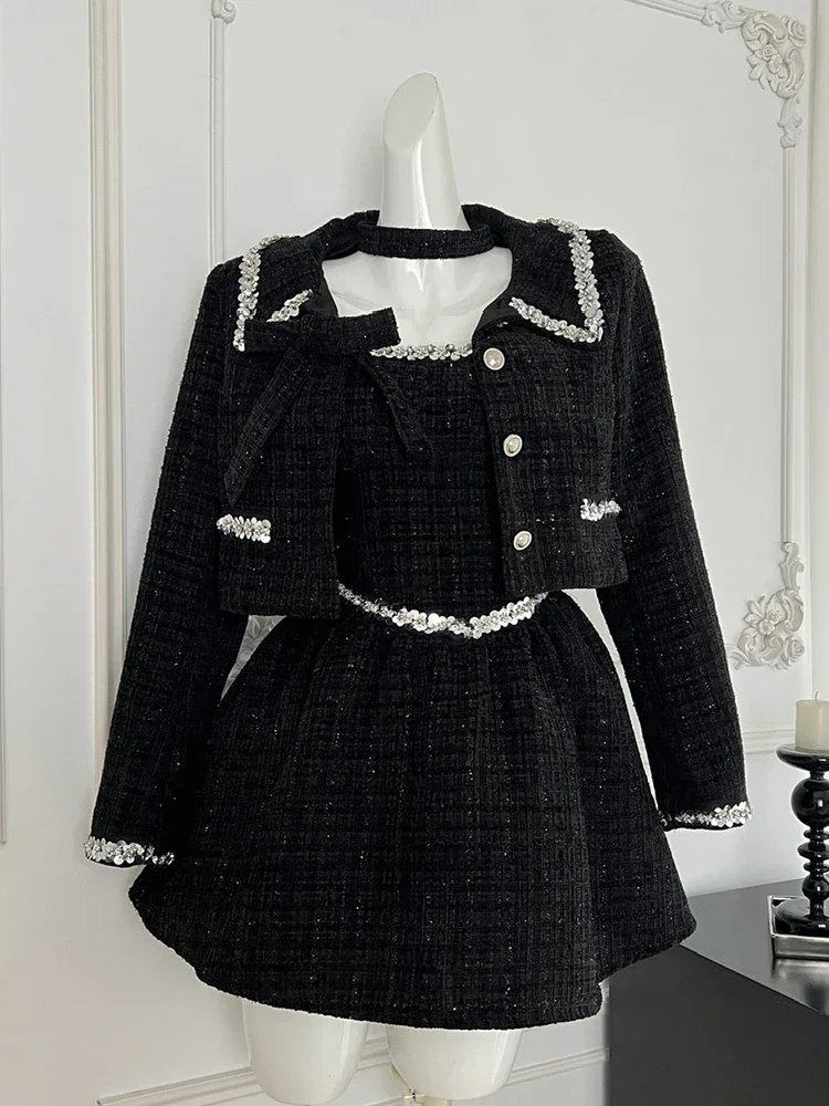 Зимние женские французские винтажные старые деньги вечерние наряды для