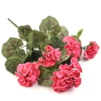 36cm artificial geranium red pink flowers plant artificial plants artificial flower for wedding garden home xmas decor
