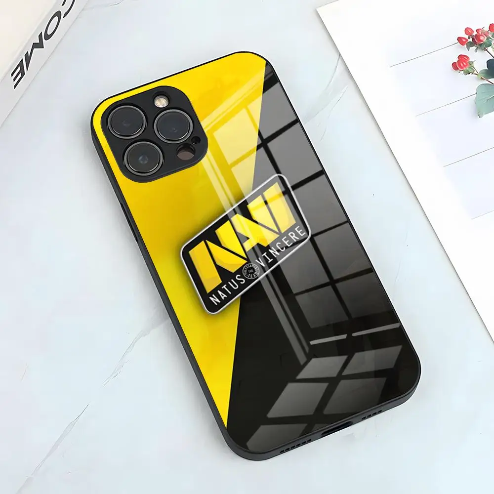 Чехол для телефона Natus Vincere Navi IPhone 16 15 14 Pro 11 13 12 Mini 6 8 7 Plus SE Glass Luxury Design Cove