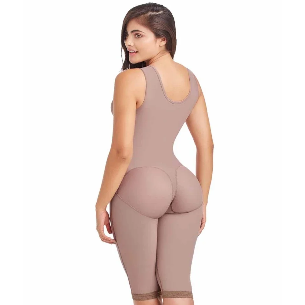 Women Full Body Shaper Tummy Control Fajas Front Closure Weight Loss Postpartum Bodysuit