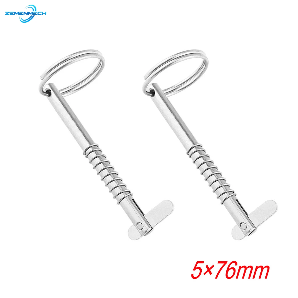

2PC 5mm Stainless Steel 316 Quick Release Pin for Boat Bimini Top Deck Hinge Marine Hardware Boat Accessories Kayak Shipbuilding