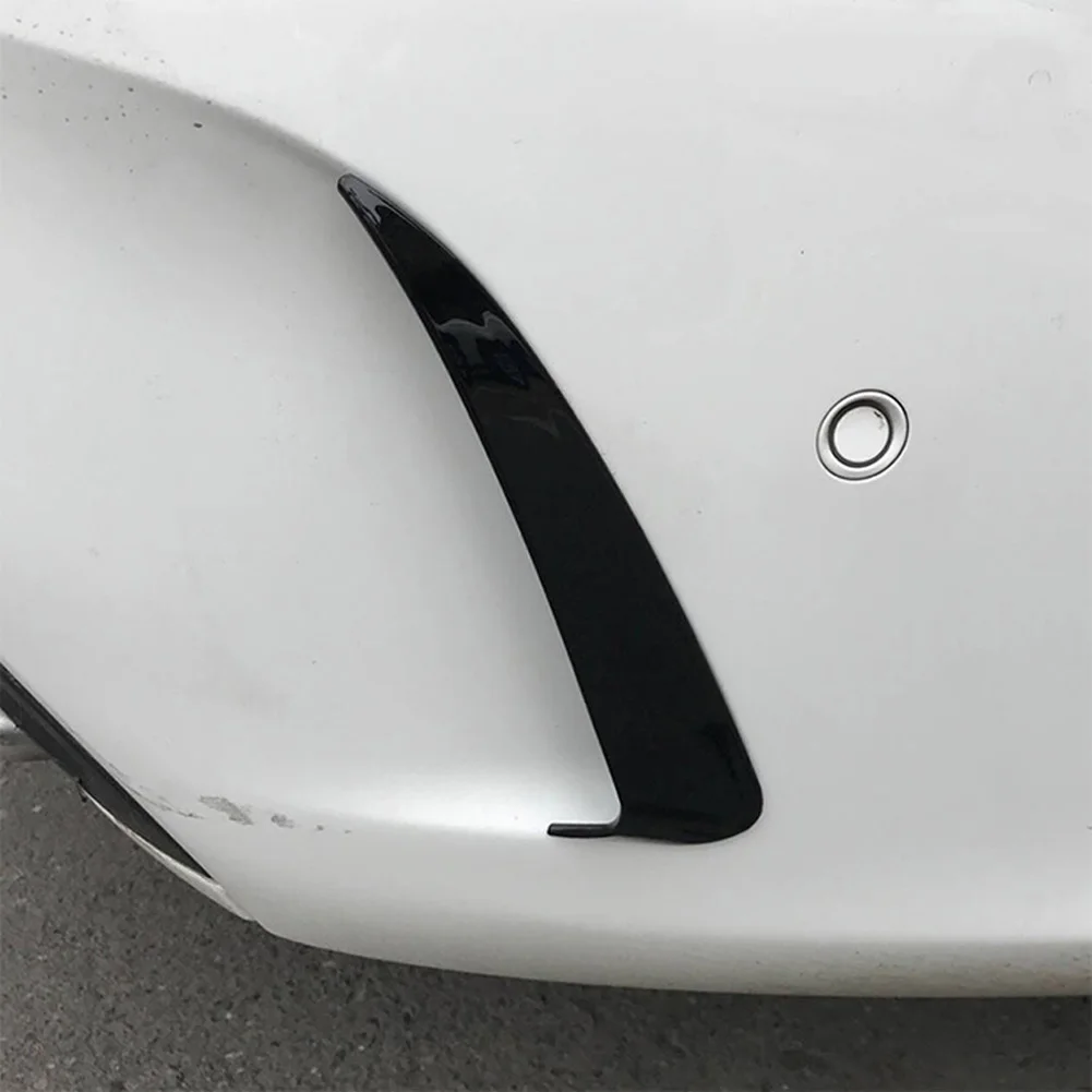 For Mercedes Benz C Class W205 Sedan AMG C43 C63 2015-2021 Car Body Rear Bumper Fender Splitter Spoiler Air Outlet Cover Trim (art.: 7aed23016) - 7aed23016