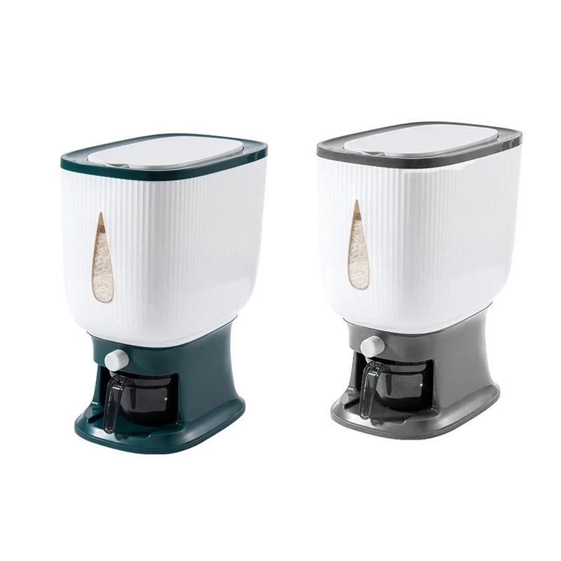 

BMDT-10Kg Automatic Rice Dispenser With Rinsing Cup Smart Rice Dispenser Rice Storage Rice Bucket Household Rice Box