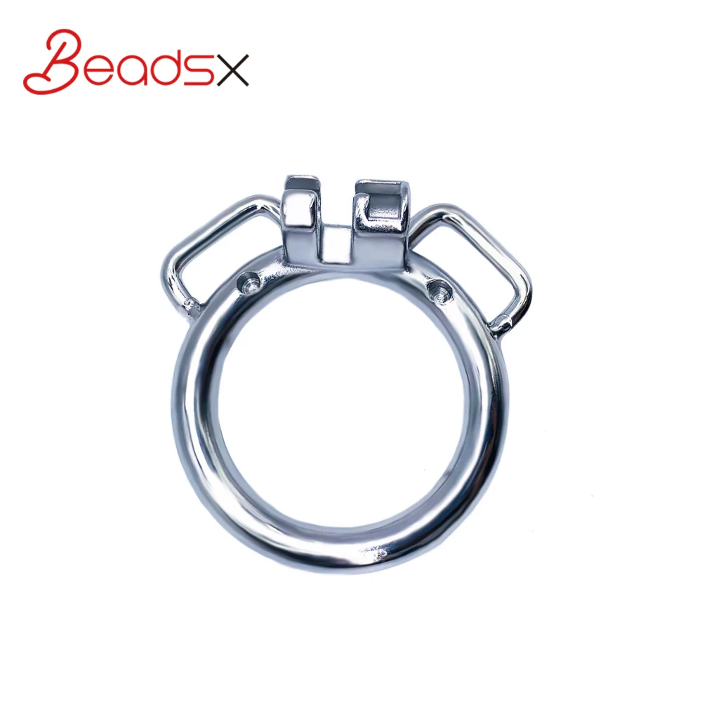 Кольцо на Петух из нержавеющей стали BEADSX с двумя ушами и ремешком ПУ для