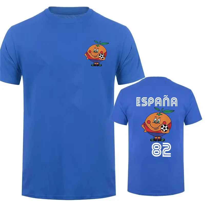 Футболка Naranjito, мужская и женская футболка с круглым вырезом Espana 82, Испания, талисман 1982, футбольная футболка с коротким рукавом, повседневные топы (art.: 3920d458e50cb) - 3920d458e50cb