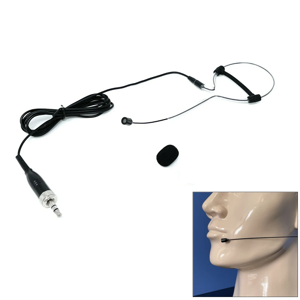 

1 шт., Кардиоидная гарнитура Sennheiser с одним ушным крючком, 3,5 мм