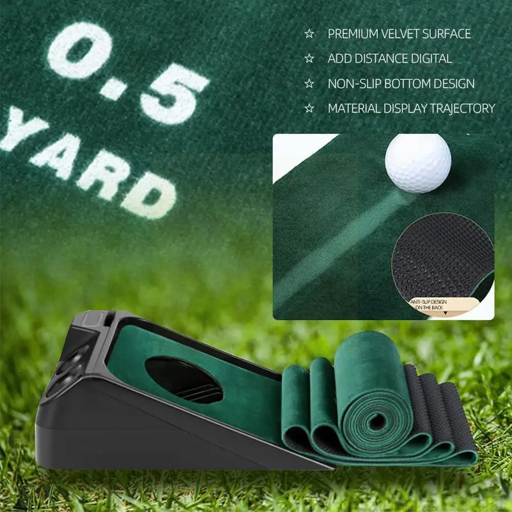 

Pgm Professional Golf Swing Putting Automatic Rebound Training Mat Putting Putter Trainer Aids Golf Golf Practice Beginners X9t6