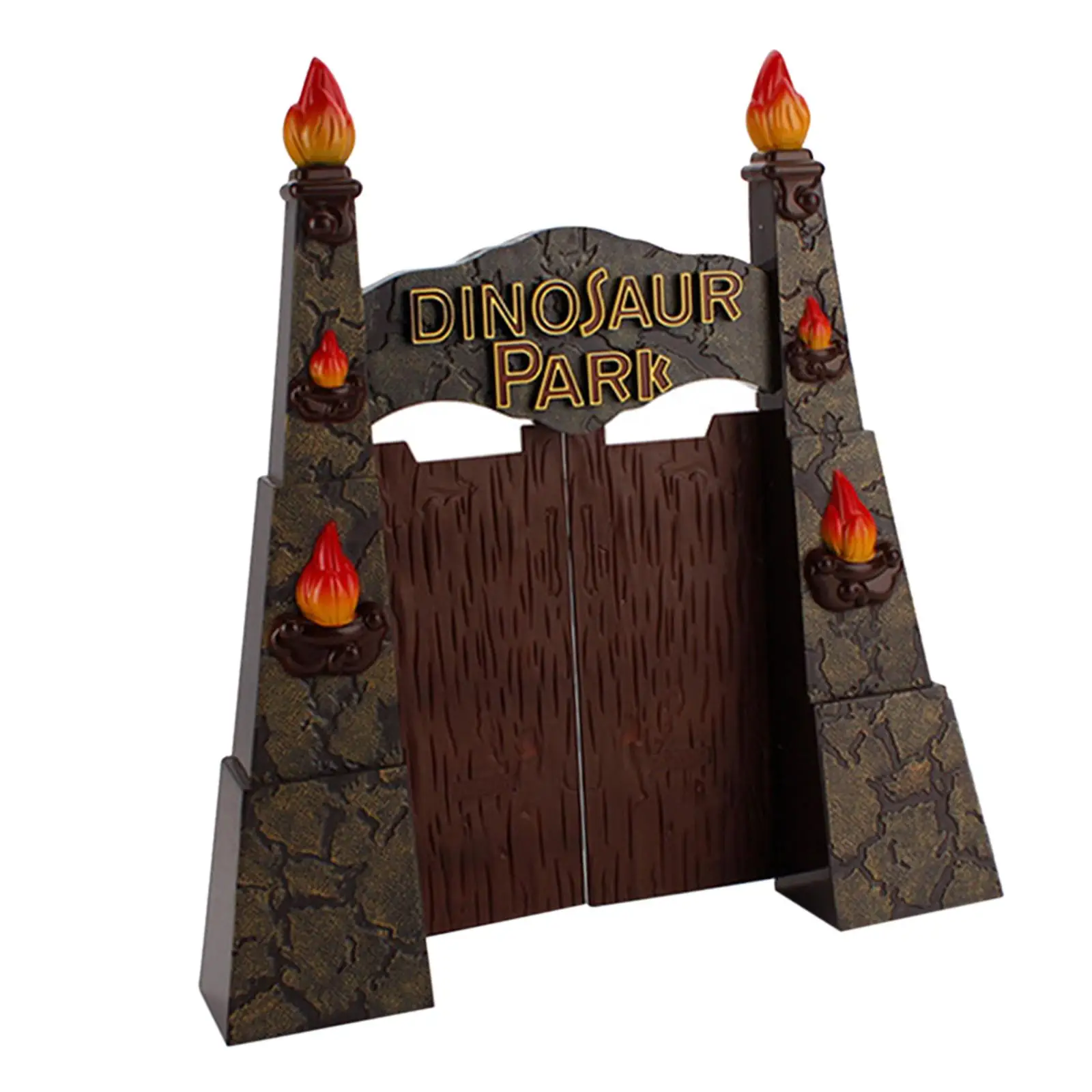 

Dinosaur Park Decor Accessories Backdrop Durable Gift Entertainment Model Sculpture Collectible Gate Frame for Children Party