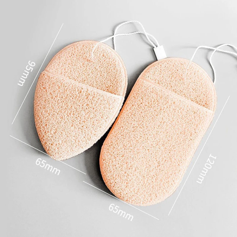 Natural Exfoliating Face Wash Cleansing Puff Flutter Sponge Deep Remover To Black Headband Cosmetic Sponges Facial Clean Tool images - 6