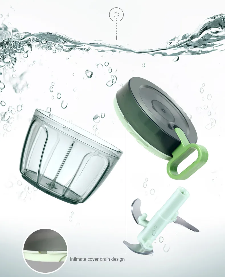 Ручной кухонный измельчитель с 3 лезвиями и блендером овощерезка слайсер