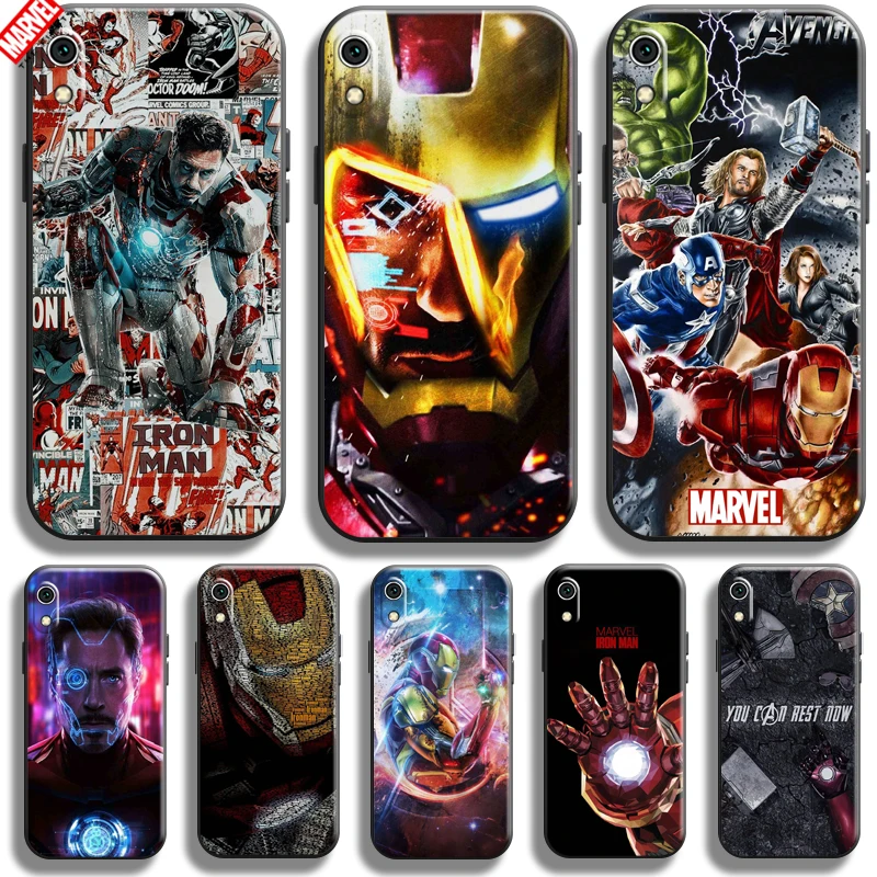 

Iron Man Marvel Avengers For Xiaomi Redmi 7A Phone Case 5.45 Inch Soft Silicon Funda Cover Black Coque Comics Captain America