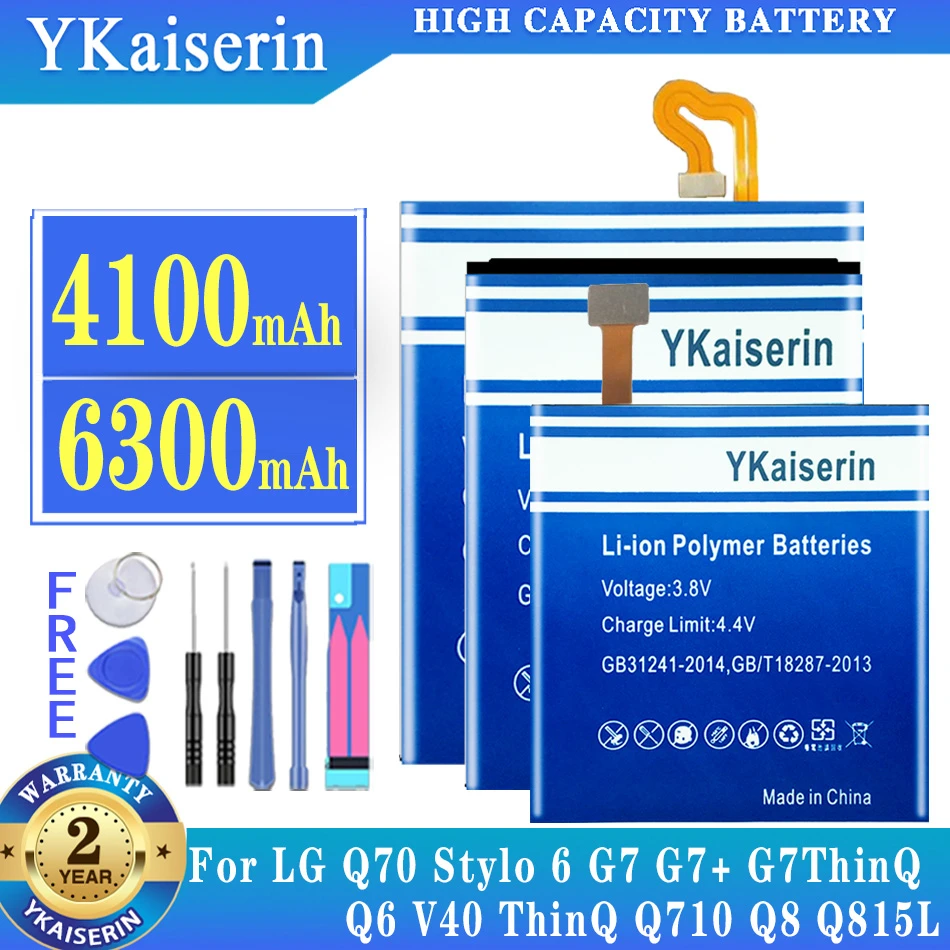 

Аккумулятор для телефона LG Q8 H970 Q6 M700/AN/DSK/N Q Stylo4 Q710 G7 ThinQ G710 Q7 + LMQ610 Q70/Stylo 6 LM-Q730N Q730VMW