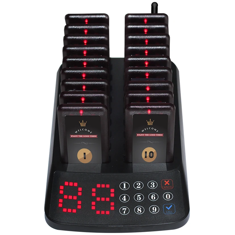 

vibration pager Wireless Restaurant Waterproof Customer buzzer alarm Guest Coaster Pager System