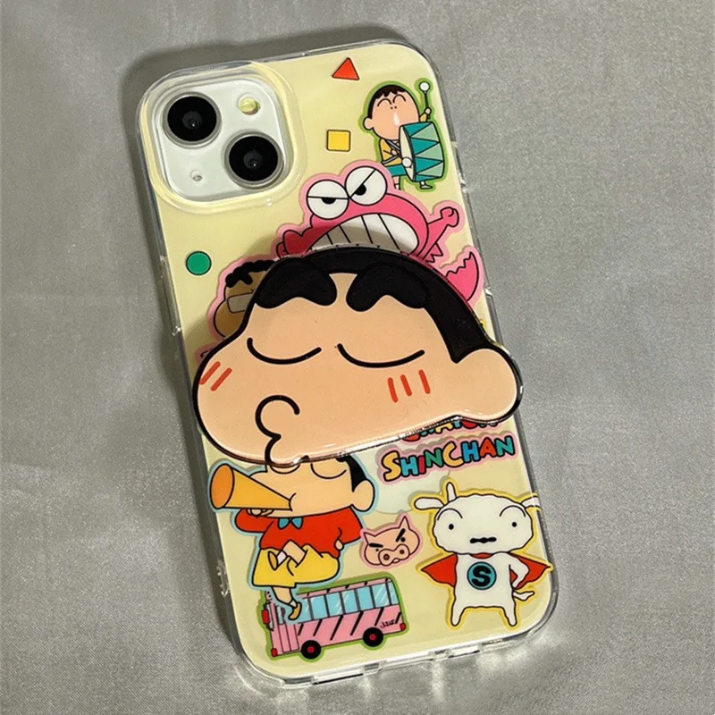 

Милый мультяшный Чехол для мобильного телефона Iphone 14/13 Crayon Shin-Chan, силиконовый чехол для телефона с милым аниме 3D для 12pro Max Xr 11