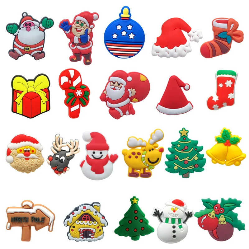 

1PCS PVC Festive Style Magnetic Plate Christmas Gift Magnet Stickers Mini Refrigerator Label Fit Message Board Magnetic Reminder